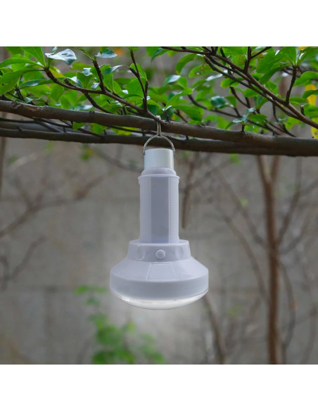 Lampe LED portable Torche à charge solaire ampoule pour le camping avec crochet