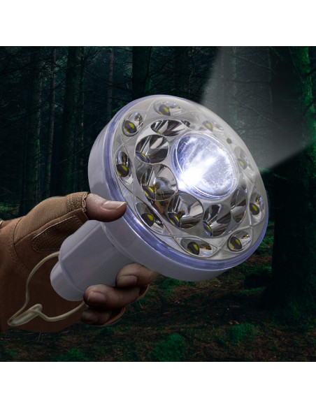 Lampe LED portable Torche à charge solaire ampoule pour le camping avec crochet
