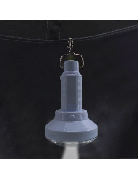 Lampe LED portable Torche à charge solaire ampoule pour le camping avec crochet