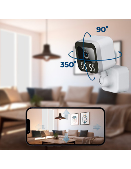 Caméra panoramique Q-SX909 sans fil pour enregistrement 4K-HD avec télécommande