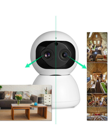 Caméra intelligente Wi-Fi Q-S2099, zoom 10X, avec reconnaissance faciale