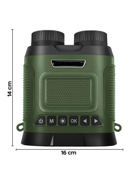 Jumelles avec écran 3" vision nocturne zoom numérique 8x prise photos et vidéos