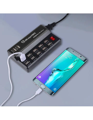 Station de charge 12 ports USB 60W Q-CD10P...