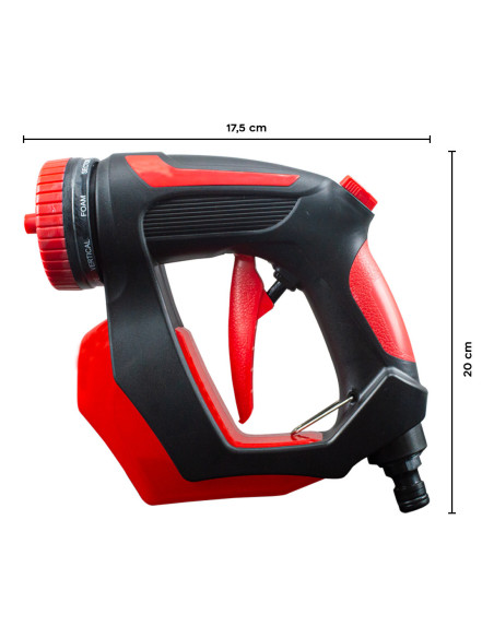 Tuyau avec buse de réservoir de savon 200 ml Pulvérisateur 8 jets d'eau