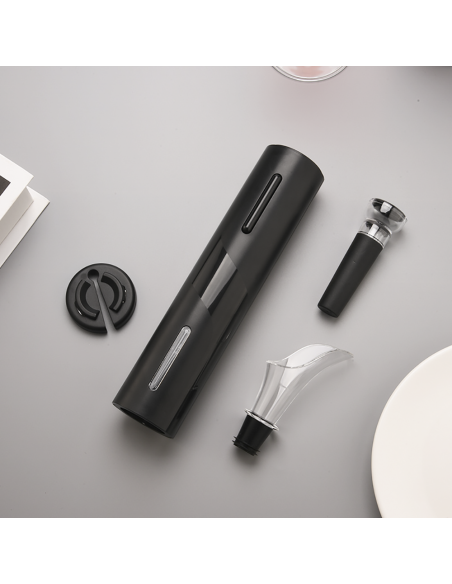 Ouvre-bouteille électrique à piles tire-bouchon automatique jeu vin bec verseur