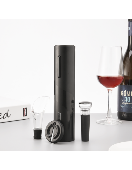 Ouvre-bouteille électrique à piles tire-bouchon automatique jeu vin bec verseur