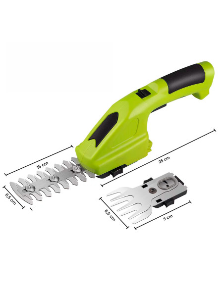 Taille-haie électrique à batterie rechargeable 7,2V sans fil