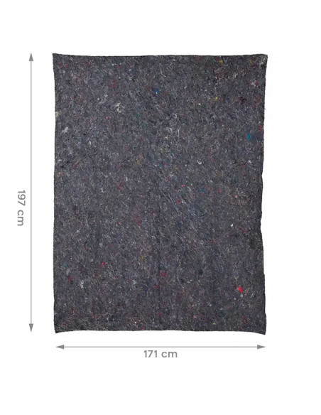Couverture de déménagement 197x171cm Protection meubles gros objets tissu mixte