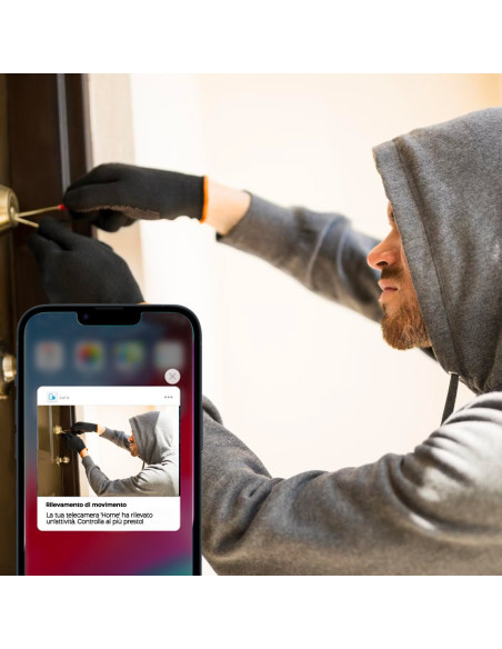 Caméra IP Wi-Fi Full HD avec sirène et application