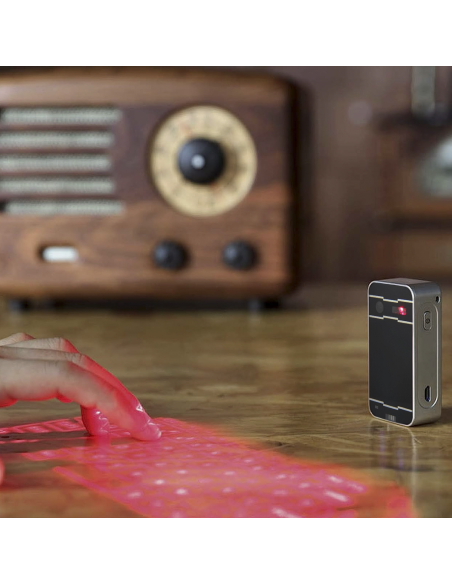 Mini projecteur clavier virtuel touches Qwerty rechargeable Bluetooth sans fil