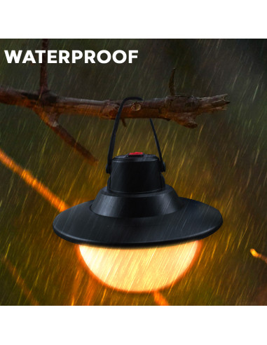 Lampe de camping Rechargeable via USB Lumière...