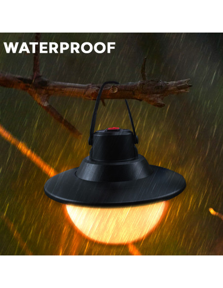 Lampe de camping Rechargeable via USB Lumière haute - moyenne - basse