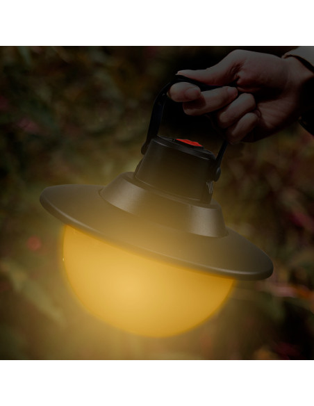 Lampe de camping Rechargeable via USB Lumière haute - moyenne - basse