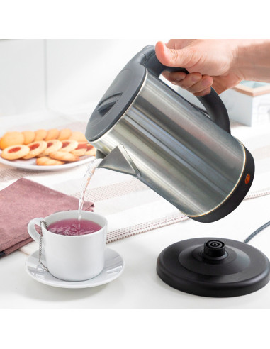 Bouilloire électrique inox 1,8lt 1500W voyant...