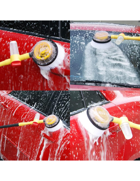 Brosse rotative haute pression lavage des vitres voiture avec réservoir savon