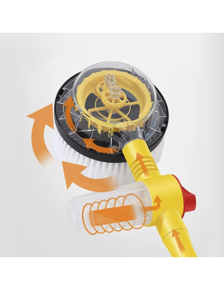Brosse rotative haute pression lavage des vitres voiture avec réservoir savon