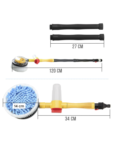 Brosse rotative haute pression lavage des...