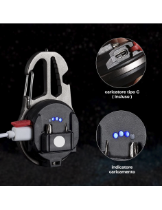 Mini lampe poche LED polyvalente portable rechargeable... 2