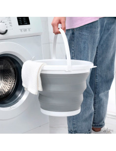 Seau pliable silicone capacité de 5L portable gain... 2