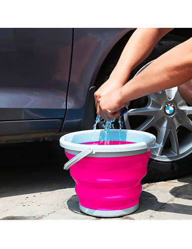 Seau pliable silicone capacité de 5L portable...