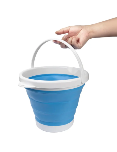 Seau pliable silicone capacité de 5L portable...