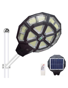 Lampe solaire de rue Jortan 500W IP66 Télécommande et...