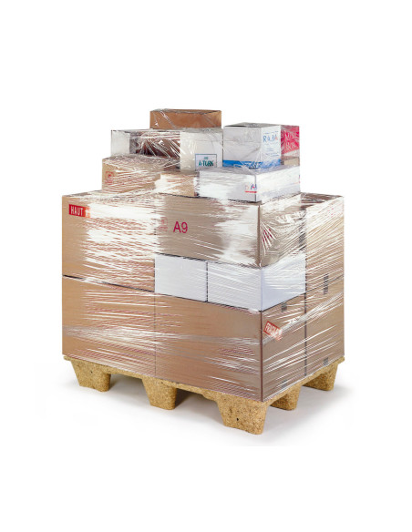 Lot 3 rouleaux film rétractable transparent élastique manuel 23 µm 2,4 kg 500 mm