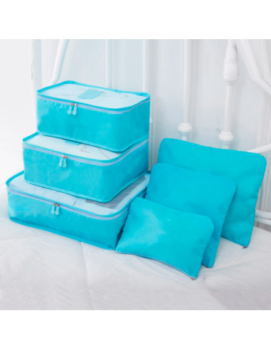 Ensemble 6 organiseurs voyage imperméables pour...