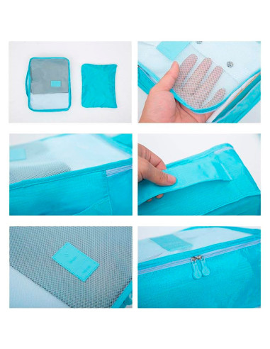 Ensemble 6 organiseurs voyage imperméables pour...