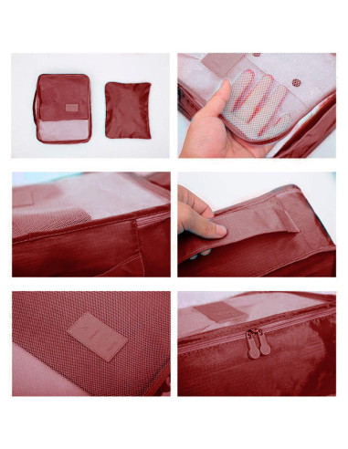 Ensemble 6 organiseurs voyage imperméables pour...