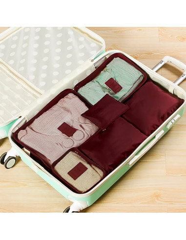 Ensemble 6 organiseurs voyage imperméables pour...