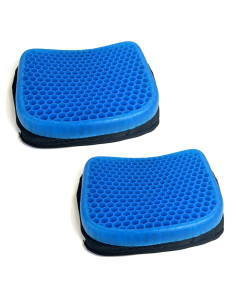 2 coussins anti-escarres gel respirant pour de longues...