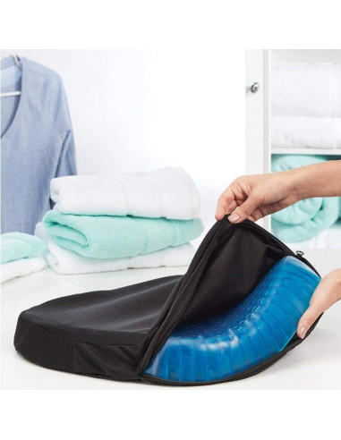 4 coussins anti-escarres gel respirant assis...