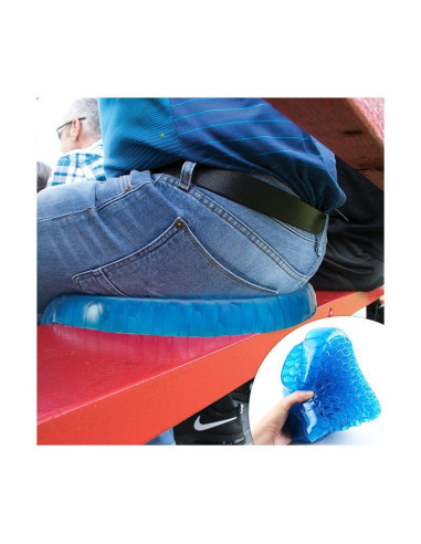 4 coussins anti-escarres gel respirant assis...