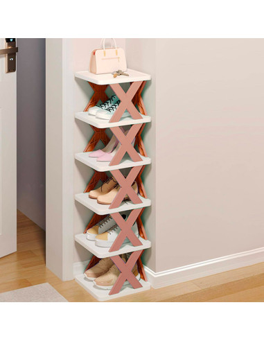Étagère à chaussures 6 étagères de rangement...