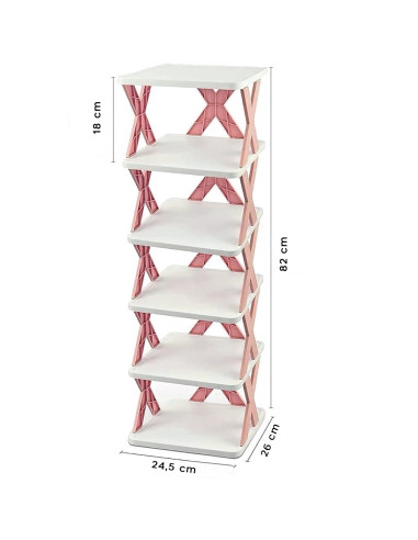 Étagère à chaussures 6 étagères de rangement...