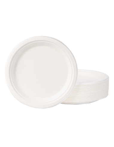 Lot de 100 Assiettes Plates Jetables en Papier...