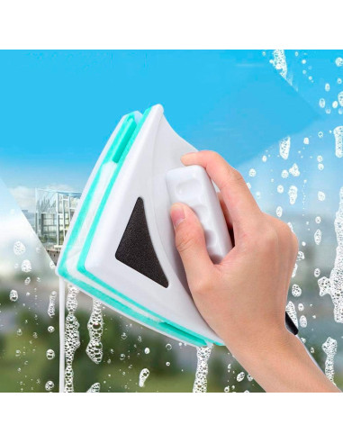 Nettoyeur de vitres magnétique avec double face...