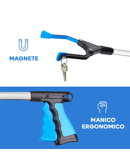 Pince télescopique pour ramasser des objets avec pince pliable de 82 cm de long