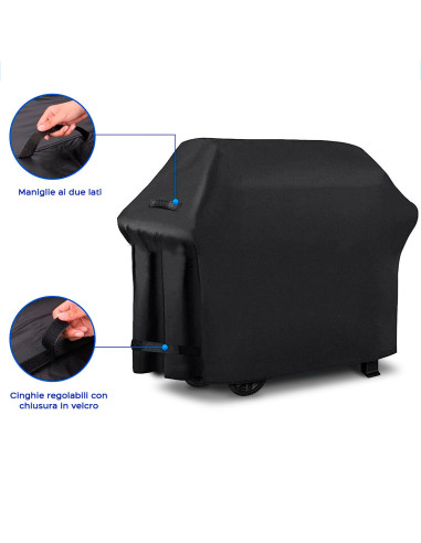 Housse pour barbecue en tissu imperméable...