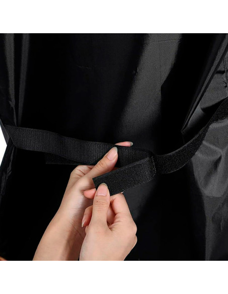 Housse imperméable pour barbecues jardin 190X71X117 noire avec fermeture velcro