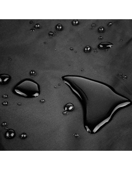 Housse imperméable pour barbecues jardin 190X71X117 noire avec fermeture velcro