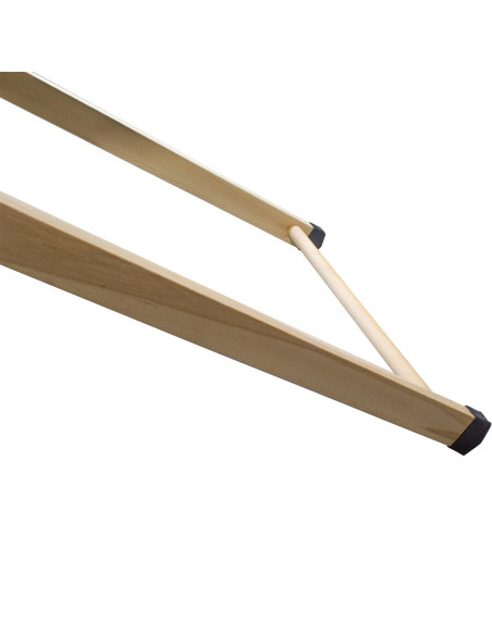 Table repasser en bois MARA pliable avec support pour fer à repasser 141x82x45cm