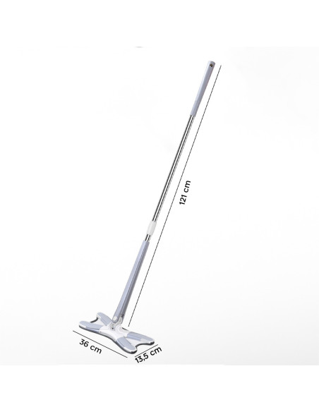 Balai serpillière Twist Clean Floor avec brosse rotative à 360°  en microfibre