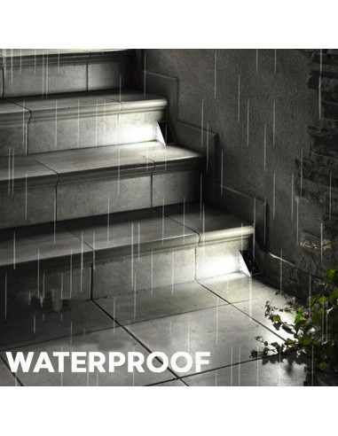 Set 2 lampes solaires LED pour escaliers...