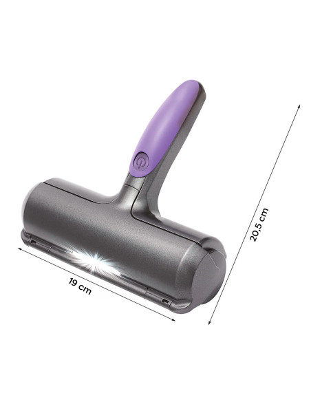 Rouleau brosse pour éliminer poils d'animaux compagnie sans fil réutilisable