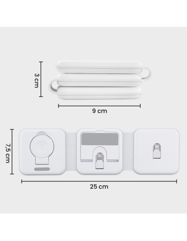 Base de charge magnétique 3 en 1 Chargeur sans...