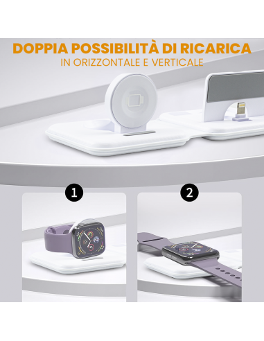 Base de charge magnétique 3 en 1 Chargeur sans...