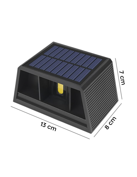 Applique solaire à double émission de chaleur et de lumière crépusculaire