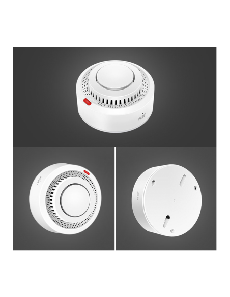 Détecteur fumée sans fil Contrôle via APP Alarme sonore intelligente Wi-Fi